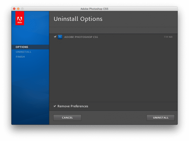 uninstall all files for a program mac